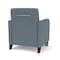 Lesro Siena Lounge Reception Guest Chair w/ Front Casters, 27 in W 29.5 in L 32.5 in H SN1101 - alternate 3